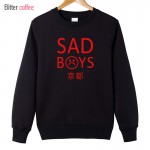 BITTER COFFEE 2017 SAD BOYS Autumn Winter O Neck  sweatshirt  Hoodies & Sweatshirts Plus Size