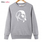 BITTER COFFEE Ussr Lenin hoodies Men 2017 Cotton O-neck Men warm clothes hoodies Free Shipping Hoodies & Sweatshirts