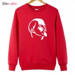 BITTER COFFEE Ussr Lenin hoodies Men 2017 Cotton O-neck Men warm clothes hoodies Free Shipping Hoodies & Sweatshirts