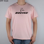 BOEING AEROPLANE LOGO short sleeve T-shirt Top Lycra Cotton Men T shirt New