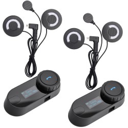 BT Bluetooth Intercom Interphone Headset with FM for Intergral / Full-face / Half-face /  Flip up Motocycle Helmet