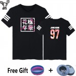 BTS Korean Popular BTS Short Sleeve Tee Shirts Bangtan Boys Idol team Fashion Tshirt Women Cotton Casual Kpop 4XL Cotton T-shirt