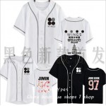 BTS moletom kpop bulletproof youth club second album WINGS around baseball uniform short-sleeved shirt male and female student 