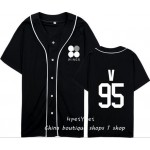 BTS moletom kpop bulletproof youth club second album WINGS around baseball uniform short-sleeved shirt male and female student 