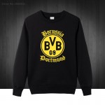 BVB Borussia Dortmund Foot ball Boy Mens Hoodies  2016 Autumn Winter Pullover Novelty Long Sleeve Cotton Sweatshirts For Man