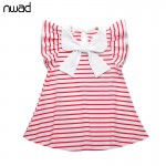 Baby Girl Striped Dress 2017 New Brand  Princess Bow Toddler Girls Dresses Summer Sleeveless Baby Kids Cotton Clothing FA004