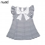 Baby Girl Striped Dress 2017 New Brand  Princess Bow Toddler Girls Dresses Summer Sleeveless Baby Kids Cotton Clothing FA004