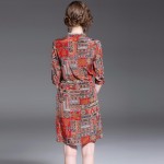 Bamskarosa New Beach Tunics Women Boho Dress 2017 Summer Sundress Sexy Lady Tunic Dress Elegant Retro Print Vestidos Mujer 