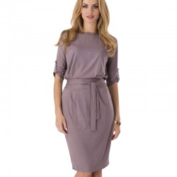 Bandage Women Dress Brand New Plus Size Party Club Dresses Round Neck  Knee Length Office Vintage Dress