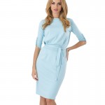 Bandage Women Dress Brand New Plus Size Party Club Dresses Round Neck  Knee Length Office Vintage Dress