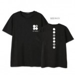 Bangtan boys 2nd album wings logo/member name printing o neck short sleeve t shirt plus size kpop t-shirt for summer