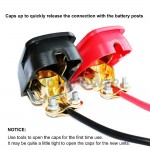 Battery Quick Connector Battery Terminal with Caps for Top Posts batteries