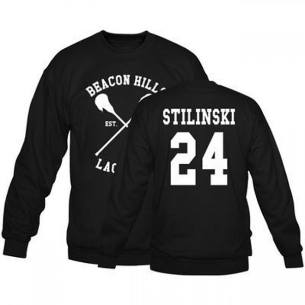 Beacon Hills Lacrosse 11 14 24 Logo Wolf Men Hooded Hoodie TeenWolf Stiles Stilinski Teen Sweatshirt Men Pullover