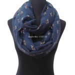 Beagle Puppy Print Women's Infinity Loop Scarf Gift for Dog Lovers