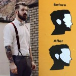 Beard Bro Hair Trimmers Beard Shaping Styling Man Gentleman Beard Trim Template hair cut molding Hair clipper beard modelling 