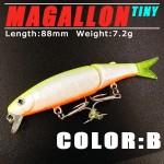 Bearking 2017 good fishing lures minnow,quality professional baits 8.8cm/7.2g,swimbait jointed bait,bearking perfect painting