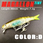 Bearking 2017 good fishing lures minnow,quality professional baits 8.8cm/7.2g,swimbait jointed bait,bearking perfect painting