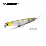 Bearking professional fishing lures,110mm 13g top water pencilbait,walkdog action ,6colors for choose,fishing tackle hard bait