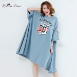BelineRosa 2017 Plus Size Women Clothing European Fashion Batwing Sleeve Tunic T-Shirt Dresses Women Fit 5XL 6XL TYW0262