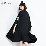 BelineRosa 2017 Plus Size Women Clothing European Fashion Batwing Sleeve Tunic T-Shirt Dresses Women Fit 5XL 6XL TYW0262