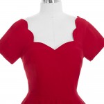 Belle Poque 1950s 60s Red Rockabilly Dress Robe Sexy Tunic Retro Vintage Womens Summer Dresses 2017 Summer Plus Size Clothing