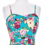 Belle Poque 2017 Women Sexy Vintage Floral Pattern Spaghetti Straps Bodycon Pencil Dress Clothing Vestidos Bodycon Office Dress