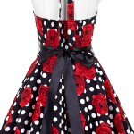 Belle Poque Audrey Hepburn Style Vintage Dresses Summer Plus Size Casual Party Robe Rockabilly Floral 50s Big Swing Retro Dress