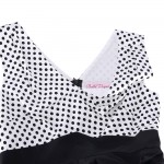 Belle Poque Summer Dress Women 2017 Pinup Swing Clothing Polka Dot Casual Sexy Robe Rockabilly 50s Vintage Black Womens Dresses