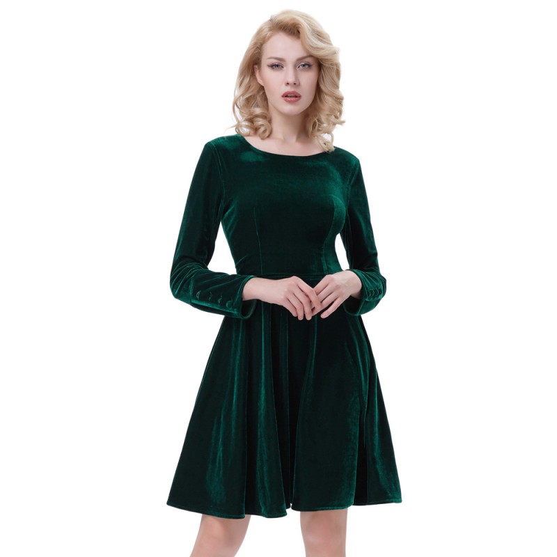 winter velvet dresses