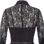 Belle Poque Women Dress Summer 3/4 Sleeve Lace Tunic Work Office 50s Vintage Dresses Plus Size 2017 Black Sexy Club Dresses