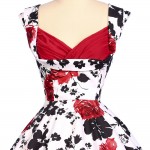 Belle Poque Women Summer Dress 2017 50s 60s Pattern Floral Print Vintage Plus Size Tunic Woman robe Casual Party Retro Dresses