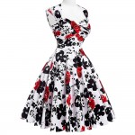 Belle Poque Women Summer Vintage 50s Dresses Audrey Hepburn Elegant Floral Vestidos Plus Size robe Sexy Pin up Rockabilly Dress