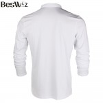 Beswlz New Men's Tops Polo Shirts Long Sleeve Cotton Slim Classical Business Casual Men Spring Autumn Polo Shirts Homme 8908