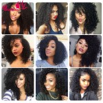 Big Discount Short Curly Weave 7a Unprocessed Brazilian Curly Human Hair 3 Bundles Brazilian Kinky Curly Virgin Hair Jerry Curl