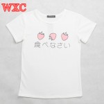 Big Eyes Cry Women T-Shirt Cotton Summer Short Sleeve Japanese Kawaii Tops 2016 Summer Sexy Harajuku white Lolita Girls T-shirt