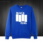 Black Flag punk rock band Henry Rollins large bars Printed Mens Sweatshirts For Men 2016 Plus Size  Cotton Hoodies Free Shipping