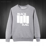 Black Flag punk rock band Henry Rollins large bars Printed Mens Sweatshirts For Men 2016 Plus Size  Cotton Hoodies Free Shipping