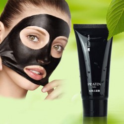 Black Mask Pilaten Face Mask Tearing Style Deep Cleansing Oil Skin Blackhead Acne Remover Strawberry Nose Black Mud Masks 60g
