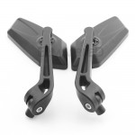 Black Motorcycle Rear View Mirrors Universal Handlebar Side Rearview Mirror 8mm 10mm for Honda Suzuki Yamaha Kawasaki Scooter