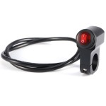 Black Universal 12V 16A Motorcycle Waterproof Handlebar Headlight Fog Spot light On Off Switch Aluminum-alloy
