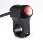 Black Universal 12V 16A Motorcycle Waterproof Handlebar Headlight Fog Spot light On Off Switch Aluminum-alloy