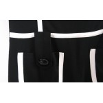 Black White Dress Women Bodycon Dresses Robe Femme Plus Size Dress Pencil Summer Vintage 3XL Knitted Party Dresses Vestidos D013