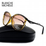 Blanche Cat eye Polarized Sunglasses Women Pink Frame Sun Glasses Brand Designer Female Ladies Shades Sunglass Eyewear With Box