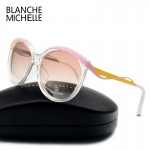 Blanche Cat eye Polarized Sunglasses Women Pink Frame Sun Glasses Brand Designer Female Ladies Shades Sunglass Eyewear With Box