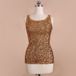 Blingstory New Fashion Summer Tank Top Bling Bling Sequined Female Vest  9 Colors Dropshipping KR1013-7