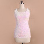 Blingstory New Fashion Summer Tank Top Bling Bling Sequined Female Vest  9 Colors Dropshipping KR1013-7