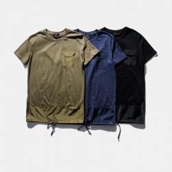 Blue olive new summer men male hip hop top tees army t shirt skateboard brand t-shirt kanye west rock rap wear clothing clothes