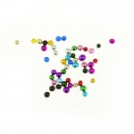 Blueness 12colors Mixed Glitter Beads for 3D Nail Art Jewelry Charms Nails Manicure Decorative Accessories Stud ZP206