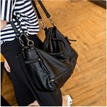 Bolish Fashion Waterproof Pu Leather Crossbody Bag Vintage Women Messenger Bag Motorcycle Shoulder Bag Large Women Handbag