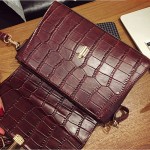 Bolish New Arrival Vintage Alligator PU Leather Women Bag Fashion Lock Women Shoulder Bag Plaid Women Messenger Bag